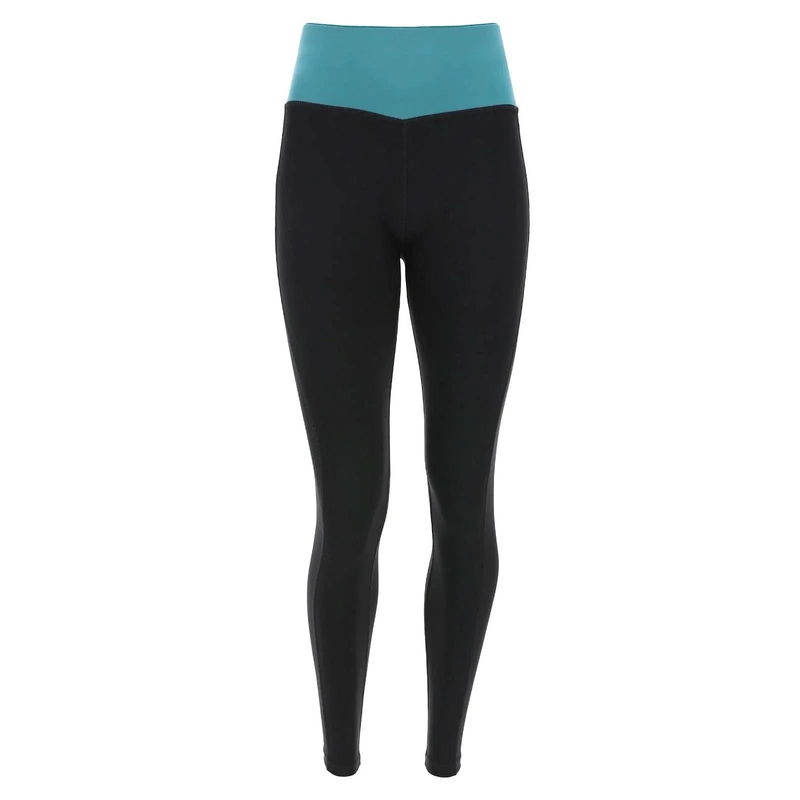WRUP Sport - High Waisted - Full Length - Black & Pacific Blue - Image 5