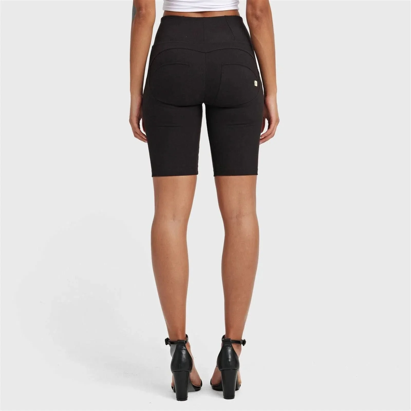 WRUP Drill Limited Edition - High Waisted - Biker Shorts - Black - Image 3