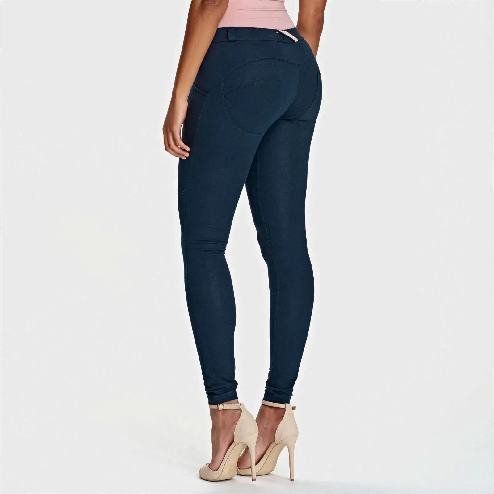 WRUP Fashion - Mid Rise - Full Length - Navy Blue - Image 4