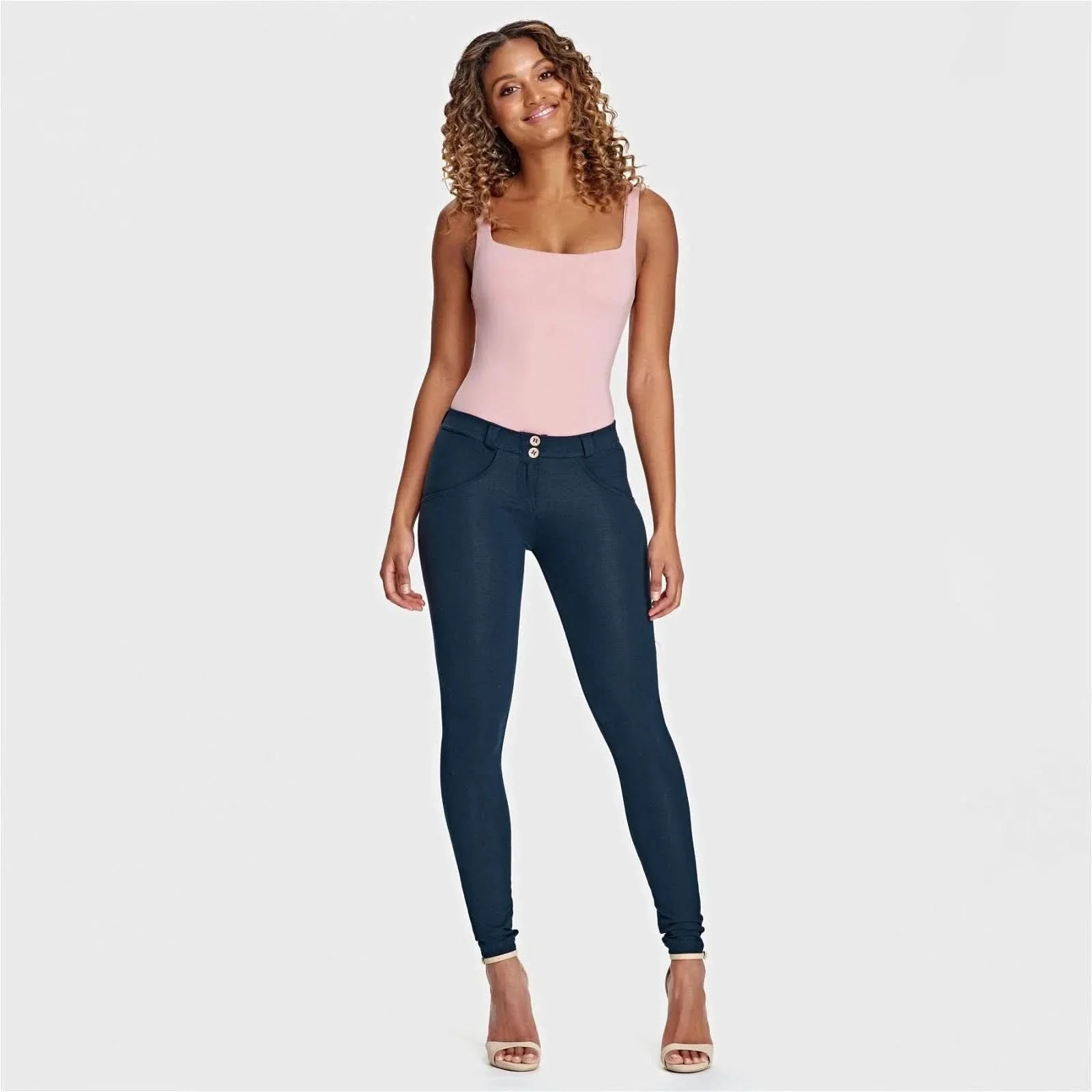 WRUP Fashion - Mid Rise - Full Length - Navy Blue - Image 5